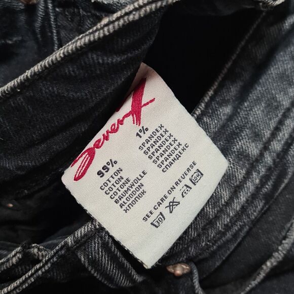 Seven7 Jeans Black Straight Leg Women's SZ 27 Low Rise - Picture 5 of 11